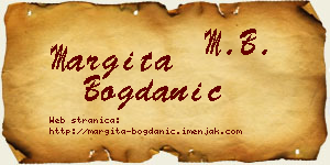 Margita Bogdanić vizit kartica